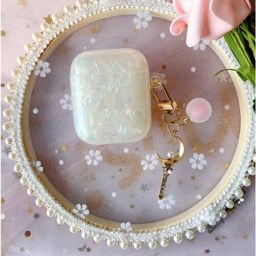 Soft TPU Smooth Pearl Shell Case for Apple Airpods 1 2 3 Cover for AirPods Pro Bluetooth Earphone Accessories Luxury Pendant New