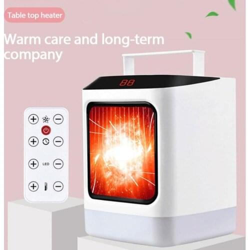 New Adjustable Mini Desktop Heater Car Heater Home Portable Heater Cnc Intelligent Display Constant