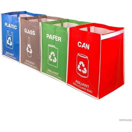 Separate Recycling Waste Bin Bags for Kitchen Office in Home -Recycle Garbage Trash Sorting Bins Organizer Waterproof wholesales