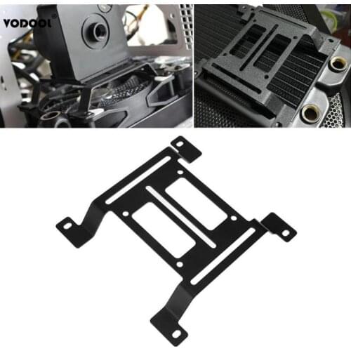 VODOOL 12cm PC Water Cooling Pump Radiator Support Holder Water Drainage Tank Reservoir Bracket Mount Stand Heatsink Fan Holder