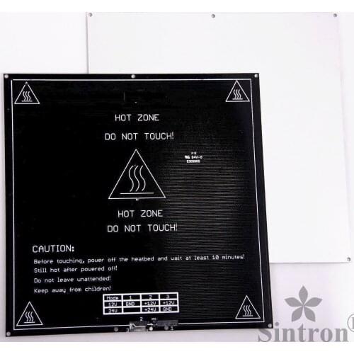 [SINTRON] Free shipping!3d printer MK3 heat bed standard aluminum plate for Reprap mendal prusa i3 , thermistor & wire