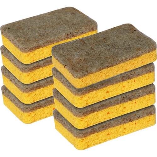 Fiber Dishwashing Sponge,Cleaning Scrub Sponges,Used in Kitchen,Garage,Cleaning Pots Multi-Purpose Dual-Sided Washing Up Sponges