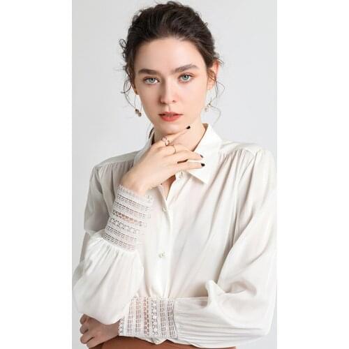 2021 White Shirt Women Silk Top Female Elegant Blouse Long Sleeve Womens Tops and Blouses Spring Autumn Ropa Mujer Pph3564