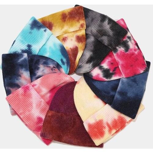 2021 Winter Warm Knitted Hat for Women Outdoor Fashion Hip Hop Graffiti Cap Female Girls Street Style Colorful Beanie Skullies