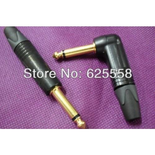 1piece Neutrik np2rx-b gold plated stereo right angle headphone plug