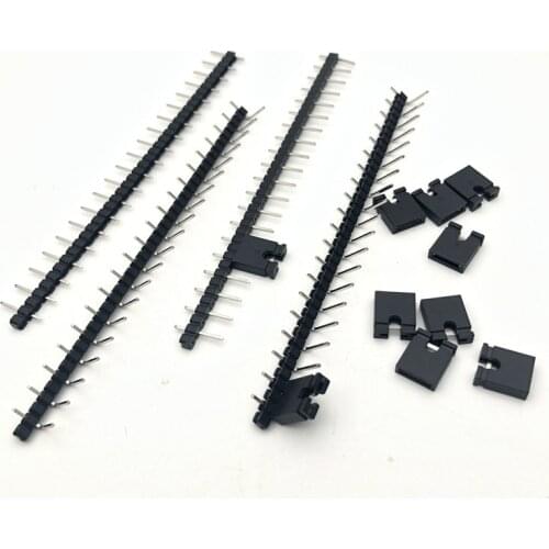 10pcs 5.08mm Connector Pin Header Single Row Right Angle Male Pinheader Jumper 1*20p