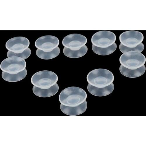 10 Pcs Double Sided Suction Cup-Sucker Pads For Glass, Plastic Suction Cup Pvc Plastic Small Suction Cup Without Trace