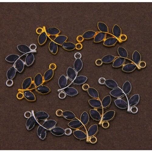 2pcs Leaf Clasps Accessories For DIY Jewelry Bracelet Making Clasps & Hooks For Pearls Necklace Jewelry Findings Making Supplies