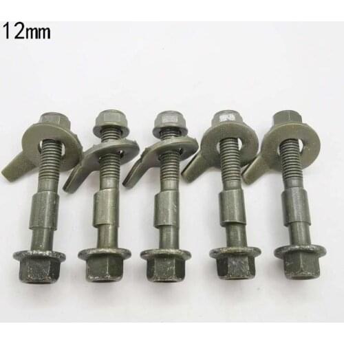 5pcs 13mm 12mm Wheel Alignment Camber Adjustment Screw Bolt Kit Cam Bolt Fits 14mm 12mm Wheel Alignment Tire Eccentric screw