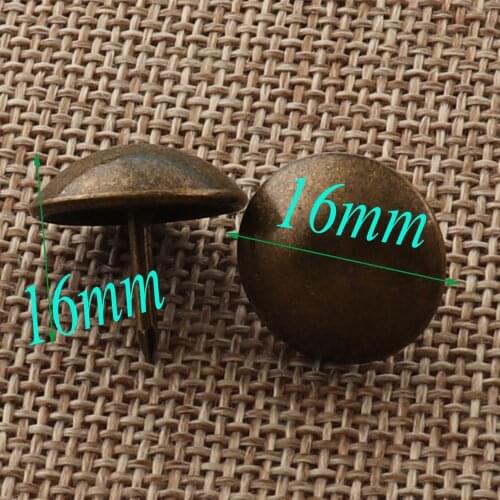 50 Pcs Antique Bronze Upholstery Tacks,16mm Nailhead Tacks Rivets,Upholstery Tacks Nails,thumb tacks old tacks,Studs Nails