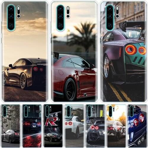 GTR Car Cool Black Phone Case For Huawei Honor 9 8A 8S 8X 7X 7A 20 10 Lite Pro 9X Y9 Y8 Y7 Y6 Y5 V20 V30 10i20i Y9S Coque