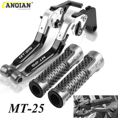 For Yamaha MT25 2015 2016 2017 Motorcycle Accessories Adjustable Folding Extendable Brake Clutch Levers Handle Grips MT 25 MT-25