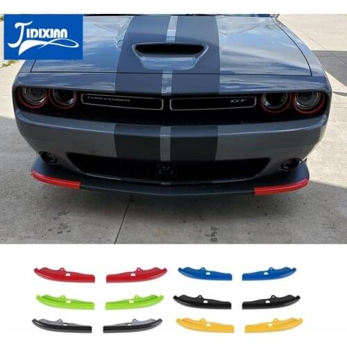 MOPAI Front Bumper Splitter Protector Lip Spoiler Diffuser Guard Cover for Dodge Challenger R/T Scat Pack 2015-2020 Accessories