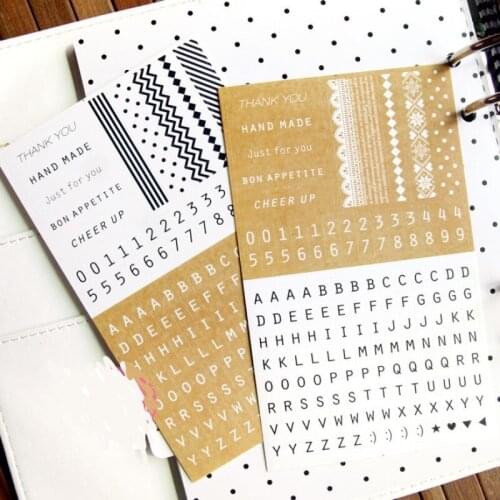 Korea Sonia Scrapbooking High Quality Paper Sticker Letters Stationery DIY Decoration Home Supplies