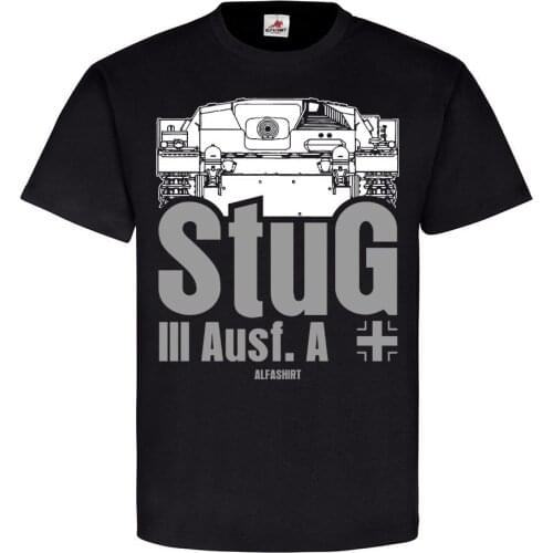 Short Sleeve Cool T-Shirts Designs Best Selling Men Stug 3 Sturmgeschutz Iii Sdkfz 142 Panzer Execution A 7,5Cmt Shirt Making