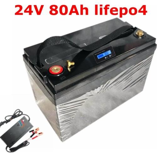 Green power lifepo4 battery 80Ah 24V can install GPS for 2000W Electric cars VAN golf trolley 80lbs motor+10A charger