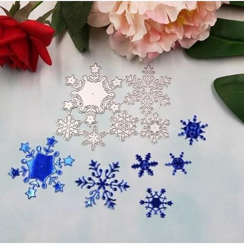 Christmas Snowflake Metal Cutting Dies Stencil DIY Scrapbooking Album Stamp Paper Card Embossing Craft Manual DIY Mold Stencil
