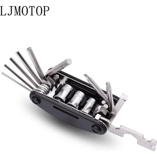 Multifunction Motorcycles Tools Repairing Set Folding Wrench Ferramentas For yamaha xt 600 mt10 mt 09 tracer suzuki drz/ltz 400