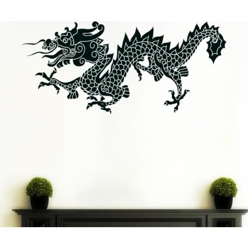 Three Ratels C551 Dragon Totem Wall Sticker Art For Bedroom Living Room Car Hood Sticker Laptop Decal