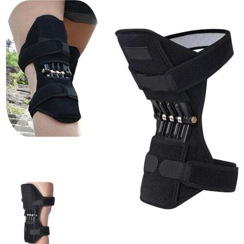 Joint Support Knee Pads Breathable Non-slip Power Lift Joint Support Powerful Rebound Knee Brace Spring Force Knee Booster