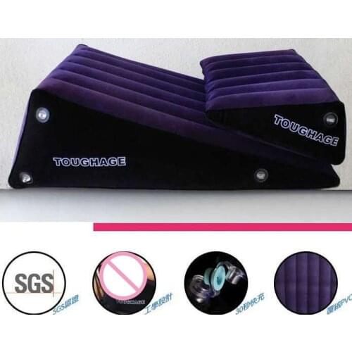 2018 New Sex Furniture TOUGHAGE Inflatable Sofa Pillow Erotic Positioning Bandage Adult BDSM Toy With Inflator Pump RG081004