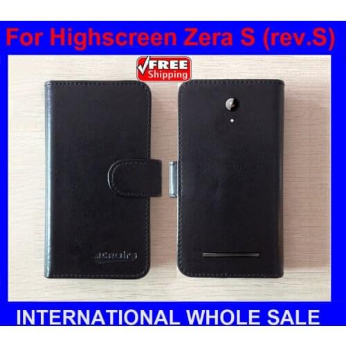 New Arrival 6 Colors Factory Price Flip Leather Original Case Exclusive case for Highscreen Zera S rev.S