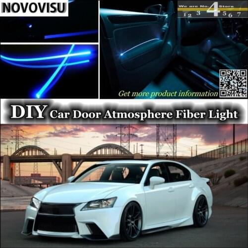 NOVOVISU For Lexus GS 250 300 350 400 430 450h For TOYOTA Aristo interior Ambient Light Atmosphere Fiber Optic Band Lights Door