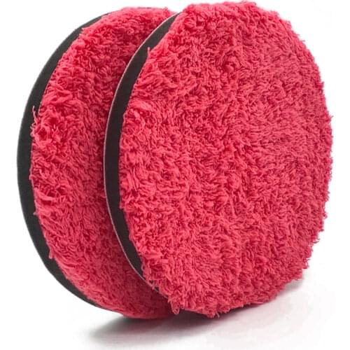 Wholesale 1PCS Microfiber Car Polishing Pads 6 Inch 150 mm Removing Wax Buffer Pads Kits Replaceable Buffing Pad Micro Fiber