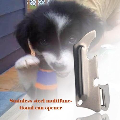 Polished Stainless Steel Finishwith The Utili-key Stainless Steel Multi-function Can Opener Opener Folding Mini Opener