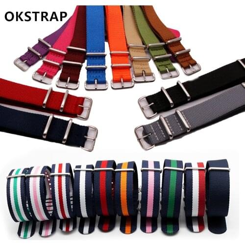 Nylon Watch Band 18MM 20MM 22MM 24MM For NATO ZULU Army Strap High Quality Bracelet Accessories Watchband Sport Replacement Belt