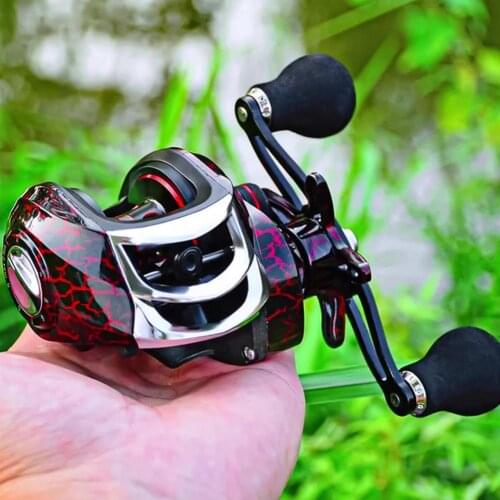 Fishing Spinning Reels 7.1:1 Metal Spool Max Drag 10KG Ultra-light Streamline Magnetic Brake Bait Casting Reel Fishing Tackle
