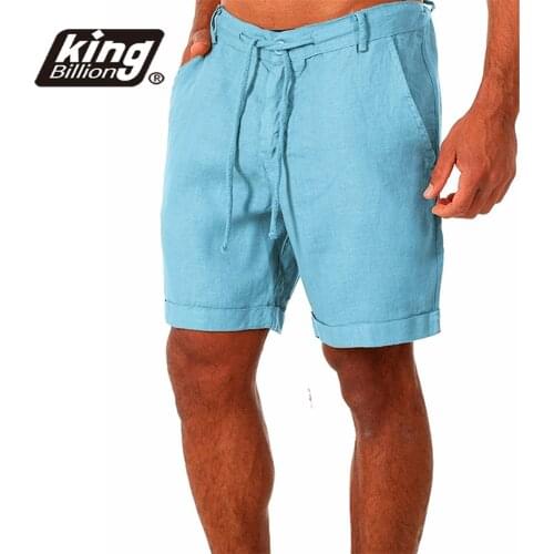 KB 2021New Mens Cotton Linen shorts Pants Male Summer Breathable Solid Color Linen Trousers Fitness Streetwear S-4XL