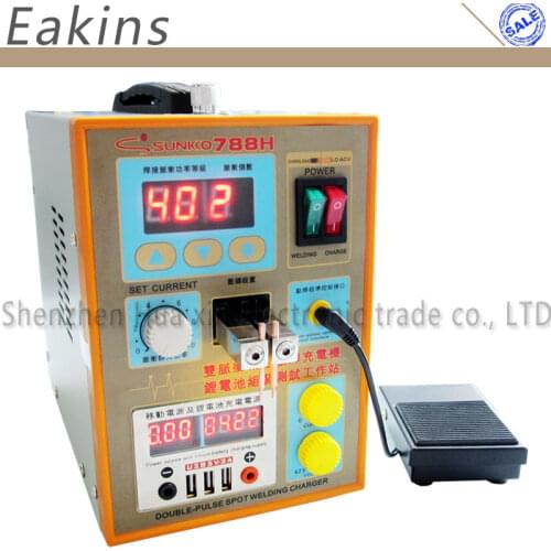 SUNKKO 788H Battery Spot Welder Double Pulse USB Charging Function 18650 Battery Welding Machine