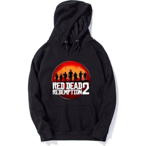 Red Dead Redemption 2 Hoodie Men Women Print Hooded Sweatshirt Harajuku Fleece Winter Warm Cotton Pullover Hip Hop Streetwear