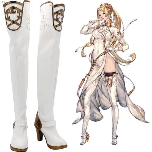 NieR Automata NieR Commander YoRHa No.2 Type A B Cosplay Shoes White High Heel Boots Halloween Costume Props Custom Made