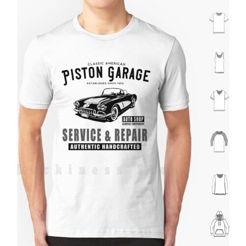 Vintage Garage Service Repair , Original Design For Wall Art , Tshirts , Bags , Prints , Posters T Shirt DIY Cotton Big Size 6xl