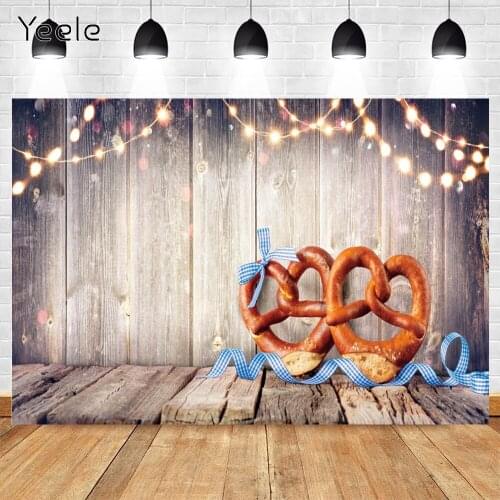 Yeele Photography Oktoberfest Backdrop Props Glitter Wood Board Bread Photozone Background Photographic Carnival Photo Studio