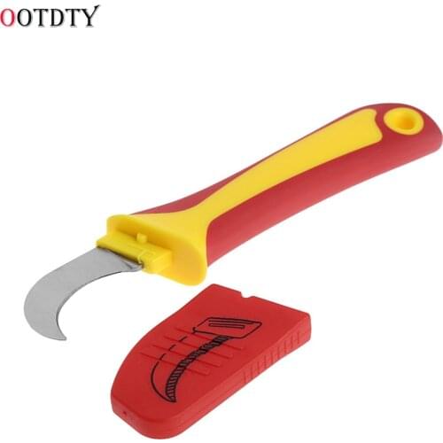 1 Pc Electrician Knife Cutting Off Tool Repairing Tool Hook Knife Plastic Handle Hand Tools