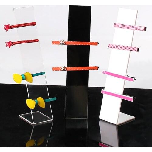 1PC L Type Fashion Acrylic Hairpin Display Stand Jewelry Hair Clip Ornament Display Rack Hair Pin Jewelry Holder Organizer
