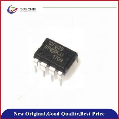 10Pcs New original PIC12F629-I/P PIC12F629 12F629-I/P 12F629 DIP-8