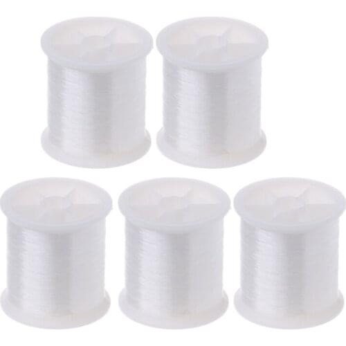 100m/Roll Transparent Nylon Clear Sewing Thread For Clothing Diy Jewelry Beading String Bracelets, Necklaces