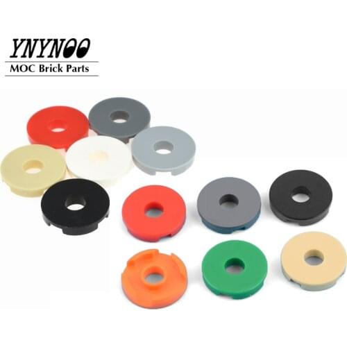 30Pcs Tiles Special Parts 15535 Tile 2x2 Round with Hole in Center MOC Building Block Bricks Educational DIY Toys Gifts for Kids