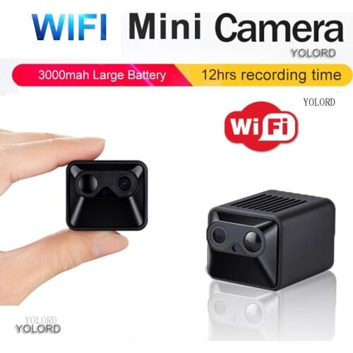 3000mah Battery New 1080P HD Mini Remote WiFi Camera P2P Cam Car DVR DV IR Night Vision Home Security IP Camcorder CCTV Motio