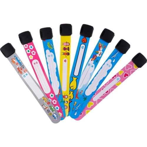 4Pcs/Set Children Outdoor Safe Anti-lost Wristband Safety Recognition Bracelet For Kids Adjustable Waterproof Wrist Strap