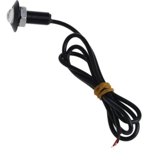 N84F 1 Pair Ultra Thin 23mm 12V Car LED DRL Daytime Running Light Eagle Eye Lamp