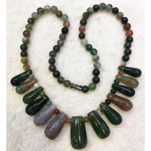 Free Shipping Fashion Jewelry Carnelian Beads Necklace 17" FG8886