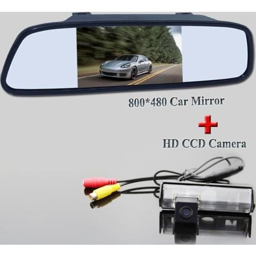 Color Car Rear View Camera for Mitsubishi Challenger/For Grandis Nativa /For Pajero Sport +4.3 Inch Rear view Mirror Monitor