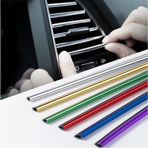 Cars Decoration Strips Chrome Interior Air Vent Grille Switch Rim Trim For Peugeot 206 406 508 307 406 3008
