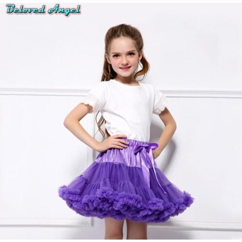 Kids Girl Tutu Skirts Fashion Children Tulle Ballerina Pettiskirt Toddler Tutu Dance Skirt Party Ball Gown Performance Clothes