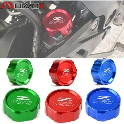 Motorcycle Front Rear Fluid Cylinder Master Reservoir Cover Brake Cap for Kawasaki Z750 2007 2008 2009 2010 2011 2012 Z 750